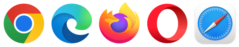 Supported browsers